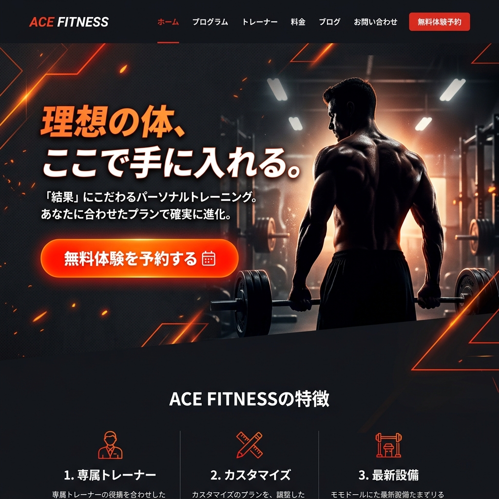 パーソナルジム集客LP